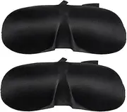 Baluue 2pcs 3d Eye Mask Facial Masks 3d Sleeping Mask Blindfolds for Sleeping Sleep Mask Sleeping Eye Mask Black