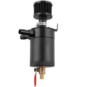 Polished Aluminum Car Baffled Oil Catch Can Breather With Drain Valve W/Filter (for: MG)