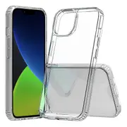 ZUSLAB iPhone 14 Case, Slim Hybrid Shockproof Translucent Protective Cover for Apple (2022) - Clear