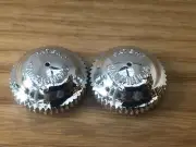 Campagnolo - High Domed Pedal Caps - Chrome - old school bmx