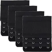 [Sukmazz] Bra Strap Extenders, Women Elastic Extensions Bra Extender Set, 6 Piece,Skin,White,Black