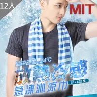 在飛比找PChome24h購物優惠-【MIT 藻土屋】MIT台灣品牌 夏日清爽急凍沁涼巾(12入