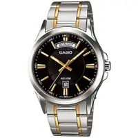 在飛比找momo購物網優惠-【CASIO 卡西歐】指針男錶 不鏽鋼錶帶 生活日常防水(M