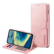 Nokia XR20 Case, SupRShield Wallet Leather Flip Magnetic Stand Case Cover (Rose Gold)