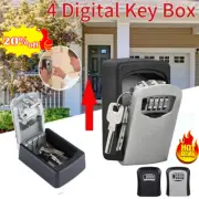 4 Digit Combination Key Lock Box Wall Mount Safe Storage Case Organizer US