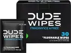 DUDE Wipes On-The-Go Flushable Wet Wipes 30 Wipes, New