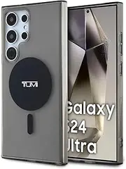 TUMI Galaxy S24 Ultra Case [Official Licensed] by CG Mobile | Mag-Safe Compatible Transparent and Plain | Shock Absorption Protective Case/Cover Designed for Galaxy S24 Ultra - Smoke/Black