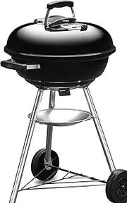 [weber] 1221308 1221308 Barbecue Stove, Diameter 18.5 inches (47 cm), Charcoal, Camping, For 6 to 8 People, Includes Thermometer, Black, 18.5 inches (47 cm)