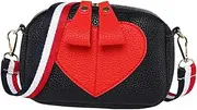 [LIFKOME] Elegant Ladies Purse Wallet Heart Pattern Crossbody Sling Bag Girls Shoulder Bag Zipper for Bag Dinner Parties Banquets Dancing Parties Birthday Parties