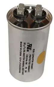 Run Capacitor, Round, 30 Mfd., 440 Volt, CR30X440R