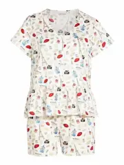 NEW PETER ALEXANDER ICONS SHORTIE PJ SET TOP & SHORTS WOMENS XL RRP$89.95 PARIS