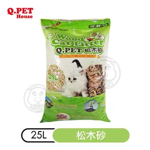 Q.PET Wood Cat Litter 松木砂25L 貓/小動物不能與其他商品合併【培菓寵物】