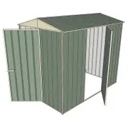 Build-a-Shed 1.5 x 2.3 x 2.3m Narrow Front Gable Dual Single Hinged Door Shed - Green