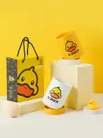 【200-80】G.DUCK/小黃鴨陶瓷瀝水筷子筒家用可愛餐具刀叉盒子