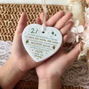 21st Birthday Ceramic Funny Heart Keepsake | 21 | Birthday Gifts | Milestone Bir