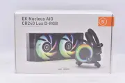 EK-Nucleus AIO CR240 Lux D-RGB 240mm Liquid CPU Cooler, Black