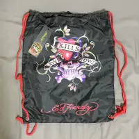 在飛比找蝦皮購物優惠-Ed Hardy 束口後背袋(附手機掛繩)