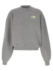 [Off-White] Off-White-Ow Felpe Grigio-Donna S Gray