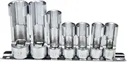 Gbtdoface 1Set Fuel Line Socket Wrench,Diesel Injector Socket,10-19mm 3/8 1/2 Diesel Injector Fuel Line Socket Wrench Set,Union Nut Socket