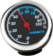 Luminous Mechanical Hygrometer for Car Dashboard Waterproof Car Supplies Backlight Easy Install No Drilling