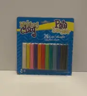 [12 Pc] Non-Toxic Assorted Colors Modeling Clay for Kids Sculpting & Crafts