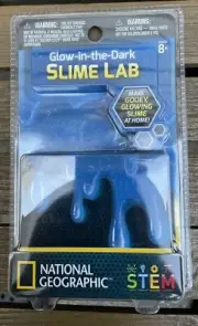National Geographic Glow In The Dark Slime Lab STEM New Blue