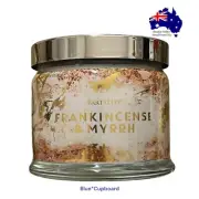 3 WICK GLASS JAR CANDLE FRANKINCENSE & MYRRH BNIB 45 HR BURN TIME PARTYLITE