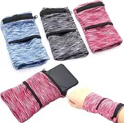 3PCS Lightweight Phone Armband Sports Bag Running Arm Band Strap Phone Holder Pouch Sleeve for Phone (1)