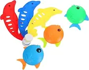 6pcs Children's Diving Toys Pool for Kid Toys Kiddy Pool Child Pool Swimming Pool Toys for Pool Ahock Diving Pool Toy Pool Fish Toy Summer Plastic Set