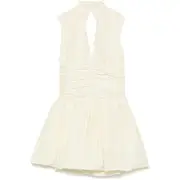 [Patou] Patou Open-back Bubble Mini Dress 36 FR WHITE