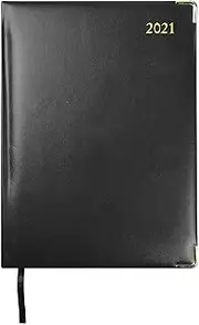 Collins Classic Manager Week to View 2021 Diary - Black