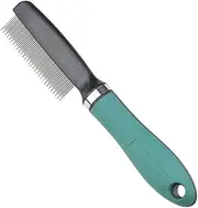 Lice Comb, Stainless Steel Dog Face Comb, Ergonomic Multifunctional Pet Supplies For Long Haired Breeds Puppy Grooming Detangling Trimming Bathing