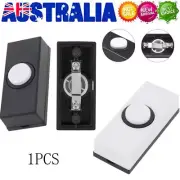 DOOR BELL CHIME BELL PUSH PRESS BUTTON BLACK WHITE INSERTS