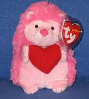 TY SMITTEN the HEDGEHOG BEANIE BABY - MINT with MINT TAGS