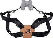 BOOSTEADY Binocular Harness Strap Adjustable Stretchy, Camera Chest Harness with 2 Loop Connectors, Hunting Accessories