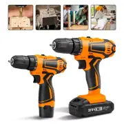 Rechargeable Wireless Cordless Electric Screwdriver Driver Drill Set Power Tool