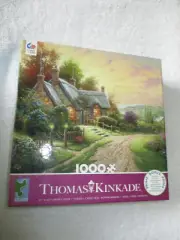2001 THOMAS KINKADE “A PEACEFUL TIME” - 1000 Pc COMPLETE JIGSAW PUZZLE #3310-19