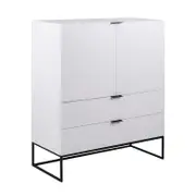 Modern Furniture SVANA Tall Sideboard 100cm - White