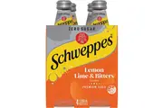 Schweppes Zero Sugar Classic Mixers Lemon Lime Bitters Soft Drink 300ml X 4 Pack