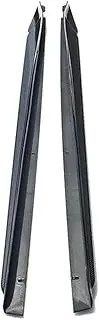 Compatible for Civic Modified Side Skirts, American Version Door Trim Strip and Scratch Resident(Grain Fibre Carbon)
