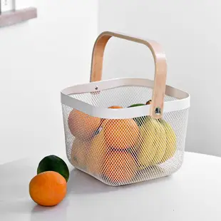 家用水果蔬菜收納籃廚房浴室收納筐瑞沙托手提置物籃瀝水籃