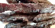 Bad Bart Cracked Black Peppered Jerky Hut Beef Jerky 1/2 Pound Bag 8oz Package