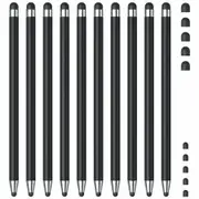 10Pcs Stylus Pen,Stylus Pen for iPad/iPhone/Android Smartphone and Tablets,Compatible with All Capacitive Touch Screen (Black)