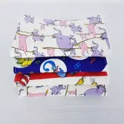 Baby Burp Cloths 4 Pack Mixed Dr. Seuss Prints Toweling Back Handmade New