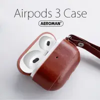 在飛比找蝦皮商城優惠-ICARER airpods 3 皮革 保護套 掛鉤版 軍規