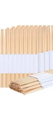 12-Pair of 2B Wood Tip DRUM STICKS 2B Hickory Bulk