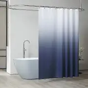 Extra Wide Shower Curtain 240x200 Cm - Dark Grey, Mildew Resistant, Waterproof