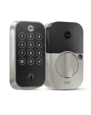 Yale Security 2 Touch Deadbolt Lock, Satin Nickel Biometric