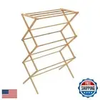 Honey-Can-Do Collapsible Bamboo Drying Rack – Sturdy and Foldable Laundry Dry
