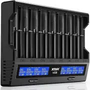XTAR VC8 21700 18650 Intelligent Battery Charger Type-C Fast Charging Smart Charger LCD Display Li-ion IMR Ni-MH Ni-Cd A